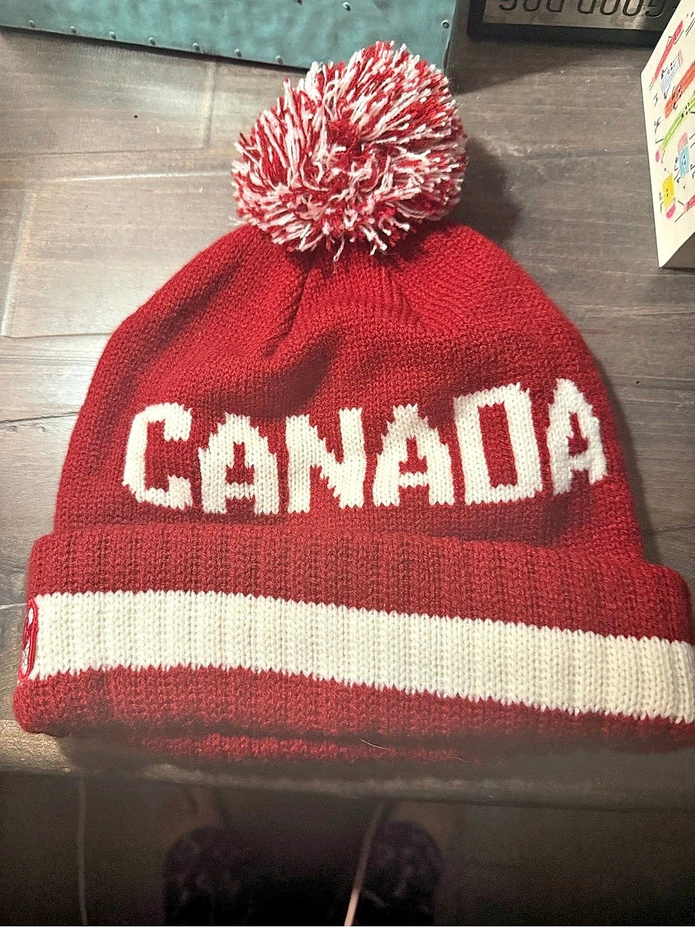 Hudson's Bay Company Team Canada Olympic Pom Beanie Toque Red & White